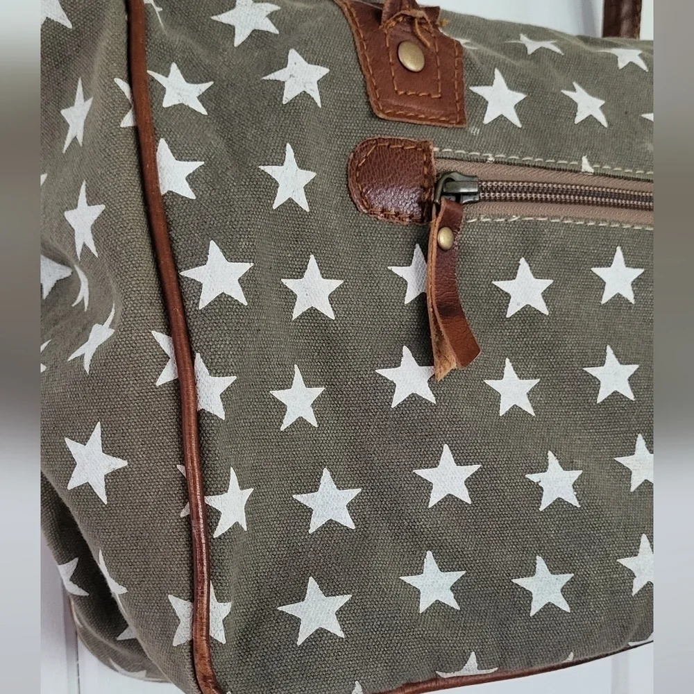 Myra Bag Freedom Of Stars Top Zip Top  Handle Bag
